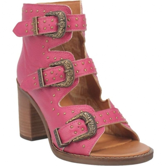 WOMEN'S DINGO ZIGGY LEATHER SANDAL-FUCHSIA | FREE SHIPPING