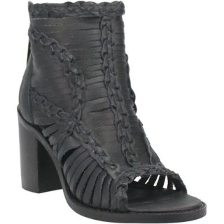 WOMEN'S DINGO JEEZY LEATHER SANDAL-BLACK | FREE SHIPPING