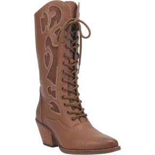 WOMEN'S DINGO SAN MIGUEL LEATHER BOOT-TAN | FREE SHIPPING