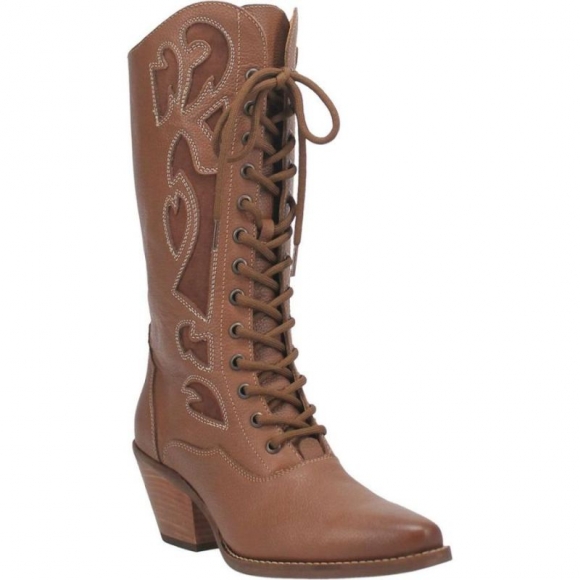 WOMEN'S DINGO SAN MIGUEL LEATHER BOOT-TAN | FREE SHIPPING