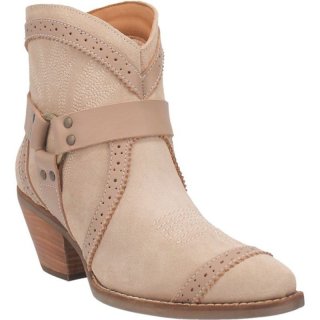 WOMEN'S DINGO GUMMY BEAR LEATHER BOOTIE-SAND SUEDE | FREE SHIPPING