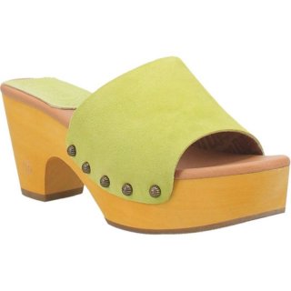 WOMEN'S DINGO BEECHWOOD LEATHER SANDAL-LIME | FREE SHIPPING