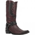 MEN'S DINGO WAR EAGLE LEATHER BOOT-BURGUNDY | FREE SHIPPING