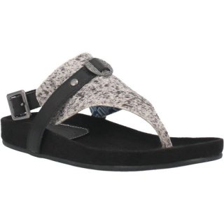 WOMEN'S DINGO HIGHLANDS LEATHER SANDAL-BLACK | FREE SHIPPING