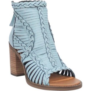 WOMEN'S DINGO JEEZY LEATHER SANDAL-BLUE | FREE SHIPPING