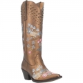 WOMEN'S DINGO POPPY LEATHER BOOT-BRONZE | FREE SHIPPING