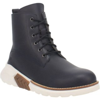 MEN'S DINGO BLACK TOP LEATHER BOOT-NAVY | FREE SHIPPING