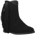 WOMEN'S DINGO KAYCE LEATHER BOOTIE-BLACK | FREE SHIPPING