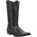 MEN'S DINGO STAGECOACH LEATHER BOOT-BLACK | FREE SHIPPING