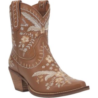 WOMEN'S DINGO PRIMROSE LEATHER BOOTIE-BEOWN | FREE SHIPPING