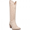 WOMEN'S DINGO HIGH COTTON LEATHER BOOT-SAND | FREE SHIPPING