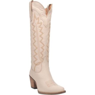 WOMEN'S DINGO HIGH COTTON LEATHER BOOT-SAND | FREE SHIPPING