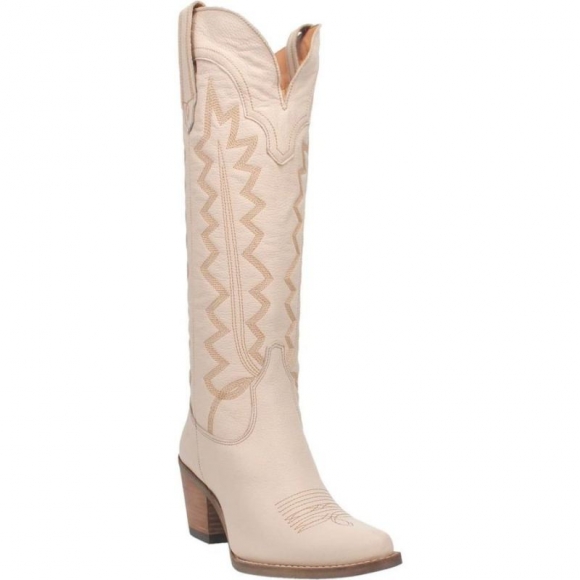 WOMEN'S DINGO HIGH COTTON LEATHER BOOT-SAND | FREE SHIPPING