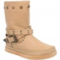 WOMEN'S DINGO MALIBU SUEDE MOCCASIN-OFF WHITE | FREE SHIPPING
