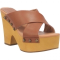WOMEN'S DINGO DRIFTWOOD LEATHER SANDAL-TAN | FREE SHIPPING