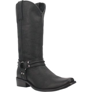 MEN'S DINGO HOMBRE LEATHER BOOT-BLACK | FREE SHIPPING