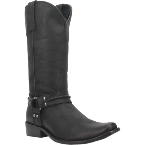 MEN'S DINGO HOMBRE LEATHER BOOT-BLACK | FREE SHIPPING