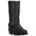 WOMEN'S DINGO MOLLY LEATHER HARNESS BOOT-BLACK | FREE SHIPPING