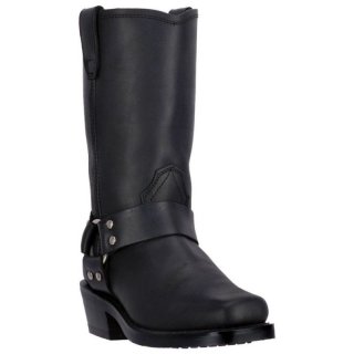 WOMEN'S DINGO MOLLY LEATHER HARNESS BOOT-BLACK | FREE SHIPPING