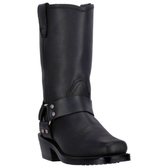 WOMEN'S DINGO MOLLY LEATHER HARNESS BOOT-BLACK | FREE SHIPPING