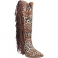 WOMEN'S DINGO CHEETAH COWGIRL LEATHER BOOT | FREE SHIPPING