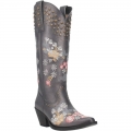 WOMEN'S DINGO POPPY LEATHER BOOT-GRAPHITE | FREE SHIPPING
