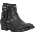 WOMEN'S DINGO DESTRY LEATHER BOOTIE-BLACK | FREE SHIPPING