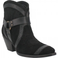 WOMEN'S DINGO GUMMY BEAR LEATHER BOOTIE-BLACK SUEDE | FREE SHIPPING