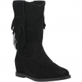 WOMEN'S DINGO KELSEY LEATHER BOOTIE-BLACK | FREE SHIPPING