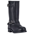 MEN'S DINGO ROB LEATHER HARNESS BOOT-BLACK | FREE SHIPPING