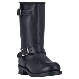 MEN'S DINGO ROB LEATHER HARNESS BOOT-BLACK | FREE SHIPPING
