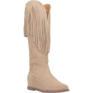 WOMEN'S DINGO HASSIE LEATHER BOOT-SAND | FREE SHIPPING