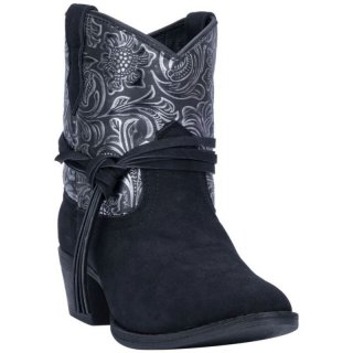 WOMEN'S DINGO VALERIE BOOTIE-BLACK | FREE SHIPPING