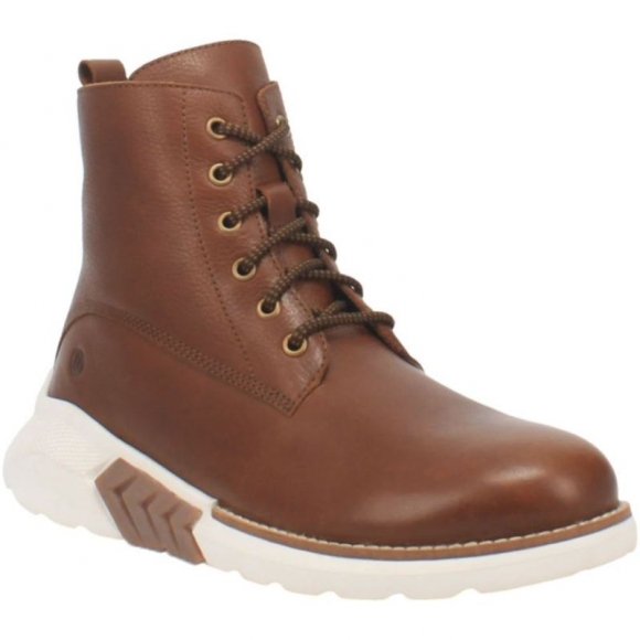 MEN'S DINGO BLACK TOP LEATHER BOOT-BROOWN | FREE SHIPPING