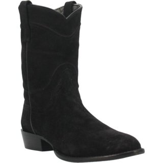 MEN'S DINGO STAMPEDE LEATHER BOOT-BLACK | FREE SHIPPING
