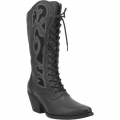 WOMEN'S DINGO SAN MIGUEL LEATHER BOOT-BLACK | FREE SHIPPING