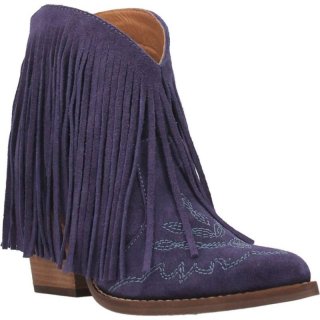 WOMEN'S DINGO TANGLES LEATHER BOOTIE-PLUM | FREE SHIPPING