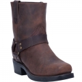 MEN'S DINGO REV UP LEATHER HARNESS BOOT-BROWN | FREE SHIPPING