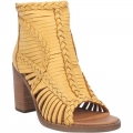 WOMEN'S DINGO JEEZY LEATHER SANDAL-YELLOW | FREE SHIPPING
