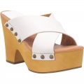WOMEN'S DINGO DRIFTWOOD LEATHER SANDAL-WHITE | FREE SHIPPING