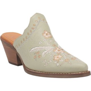 WOMEN'S DINGO WILDFLOWER LEATHER MULE-MINT | FREE SHIPPING