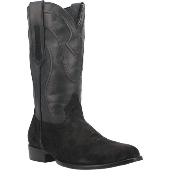 MEN'S DINGO WHISKEY RIVER LEATHER BOOT-BLACK | FREE SHIPPING