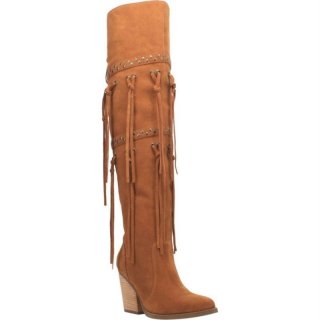 WOMEN'S DINGO WITCHY WOMAN LEATHER BOOT-WHISKEY | FREE SHIPPING