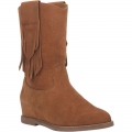 WOMEN'S DINGO KELSEY LEATHER BOOTIE-CAMEL | FREE SHIPPING