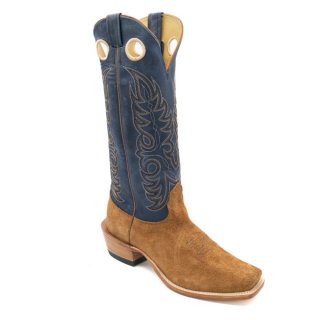 Fenoglio Hot Sell Men's Tan Fuji Roughout w/ Blue Troya Style No. 15411513 Fenoglio Hot Sell Men's Tan Fuji Roughout w/ Blue Troya Style No. 15411513