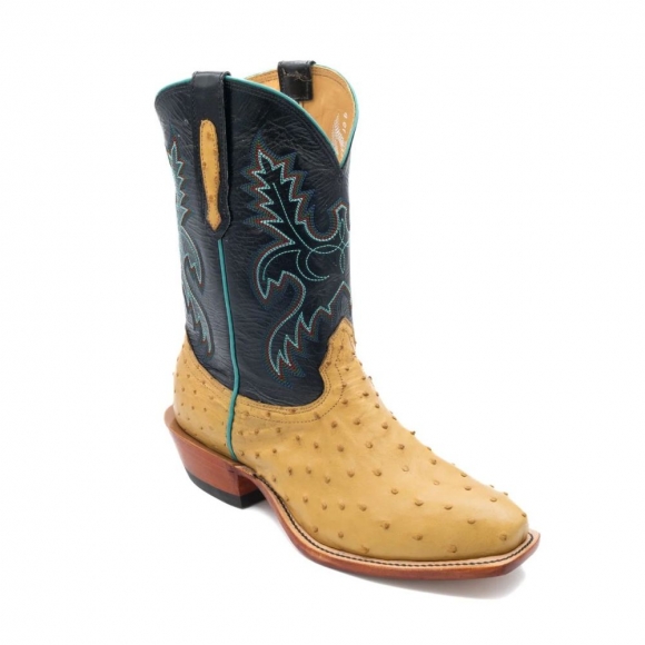 Fenoglio Hot Sell Men's Antique Saddle Full Quill w/ Black Calf Style No. 19401911