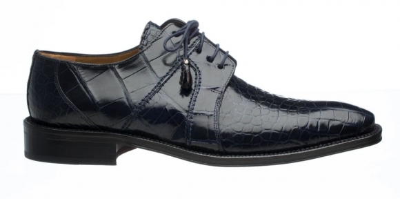 New Arrivals Ferrini Men's Belly Alligator 205-Navy