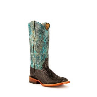 New Arrivals Ferrini Women's Stampede - Ladies-Black/Teal New Arrivals Ferrini Women's Stampede - Ladies-Black/Teal