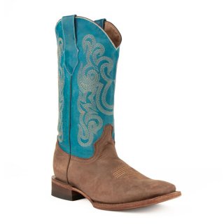 New Arrivals Ferrini Men's Hunter-Chocolate/Turquoise New Arrivals Ferrini Men's Hunter-Chocolate/Turquoise