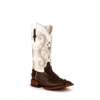 New Arrivals Ferrini Women's Rancher-Chocolate/White New Arrivals Ferrini Women's Rancher-Chocolate/White